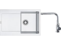 Set Franke MRG 611 Biela-ľad + Franke FN 0147 Chróm