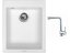 Set Sinks CUBE 410 Milk + batéria Sinks MIX 3 chróm