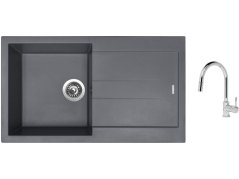 Set Sinks AMANDA 860 Titanium + baterie Sinks MIX 35 P chrom
