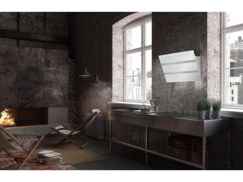 Komínová digestoř Faber STEELMAX EV8 WH/X A55-3