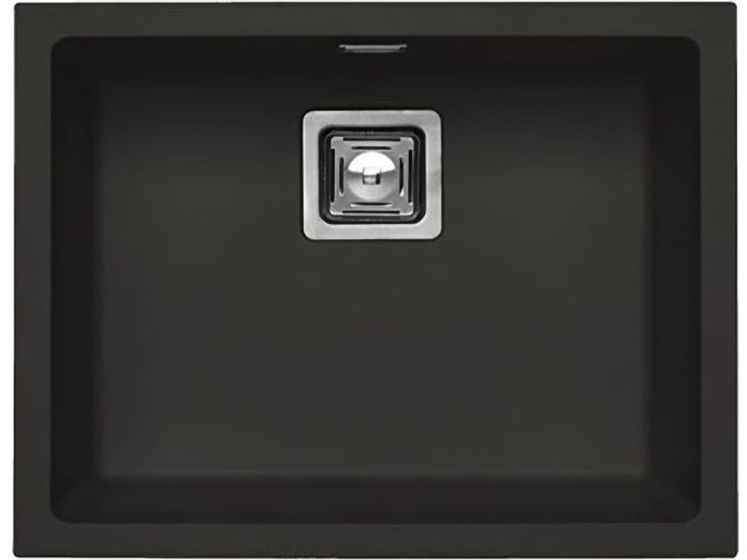 Granitový drez Alveus Quadrix 50 čierná matná