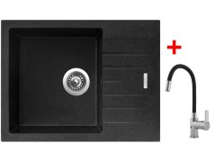 Sinks Perfecto 650 Granblack + Flexia