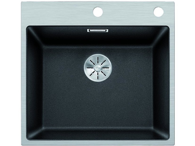 Granitový drez Blanco SUBLINE 500 IF/A SteelFrame Čierna s tiahlom