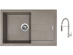 Set Sinks AMANDA 780 Truffle + batéria Sinks MIX 35 PROF S chróm