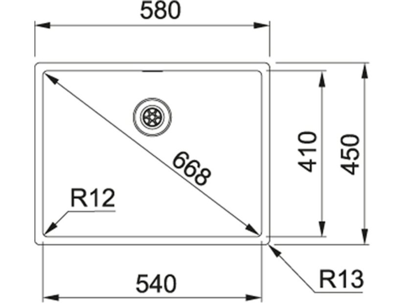Nerezový dřez Franke BXX 210/110-54