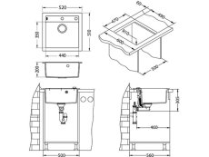 Granitový drez Alveus Formic 20 Steel