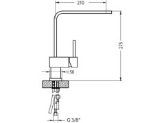 Kuchyňská baterie Alveus Laguna Monarch Gold