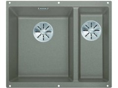 Granitový drez Blanco SUBLINE 340/160 U InFino tartufo bez tiahla drez vľavo