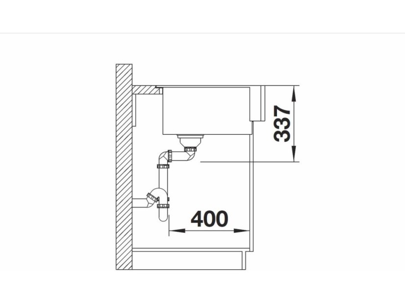 Granitový drez Blanco VINTERA XL 9-UF čierna bez excentru