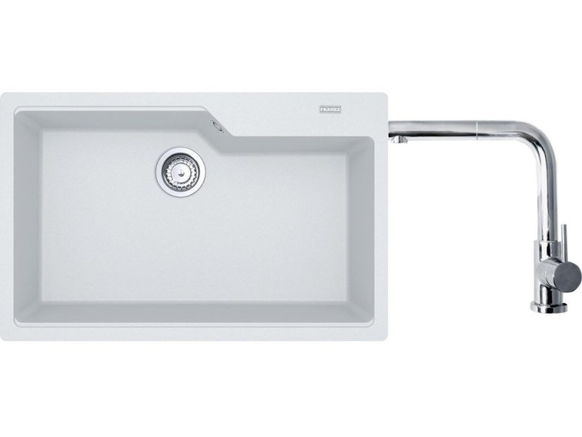 Set Franke UBG 610-78 Bílá-led + Franke FN 0147 Chrom