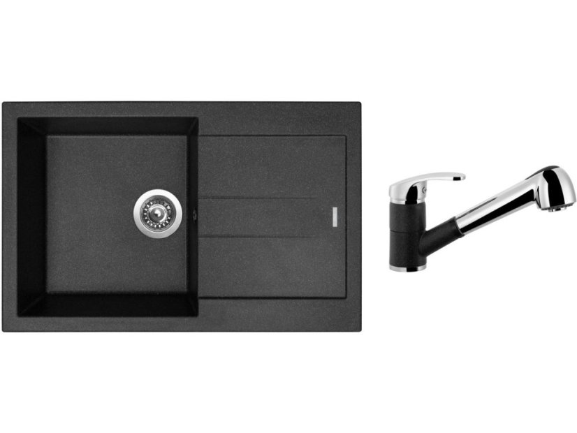 Set Sinks AMANDA 780 Granblack + batéria Sinks LEGENDA S Granblack