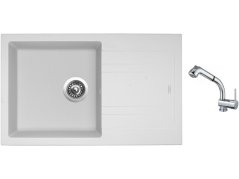 Set Sinks LINEA 780 N Milk + baterie Sinks MIX 3 S Chrom