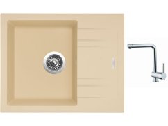 Set Sinks LINEA 600 N Sahara + baterie Sinks MIX 3 chrom