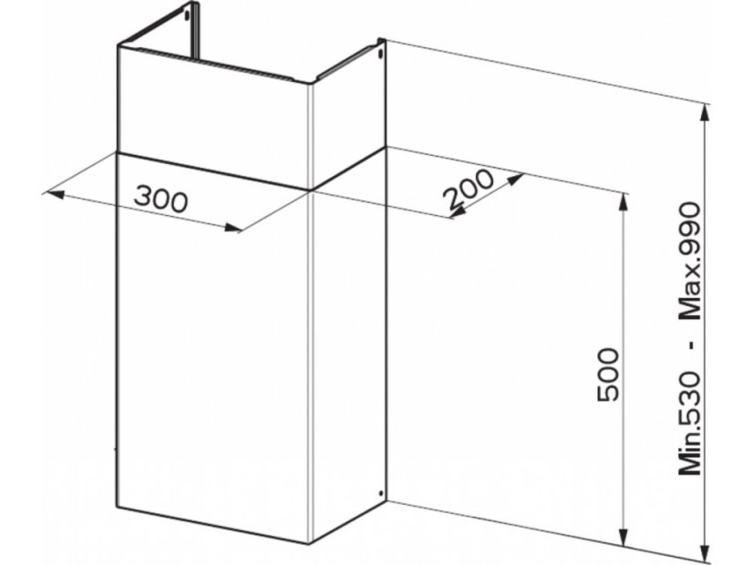 Sada komínů 990 BK