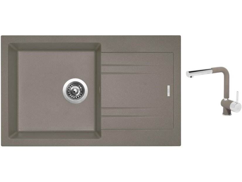 Set Sinks LINEA 780 N Truffle + baterie Sinks MIX 3 P Truffle