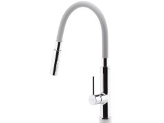 Drezová stojanková batéria so šedým ramenom a sprškou