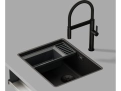 Dřezová baterie Blanco CULINA-S Mini II PVD černá matná, sprcha s přepínáním - 2