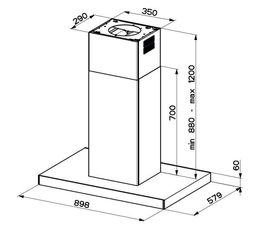 178185 2 digestor faber stilo glass smart isola x bk a90