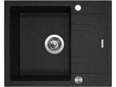 Sinks LINEA 600 XC Granblack + Elasta nerez/čierná