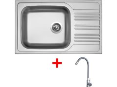 Sinks STAR 780 XXL + ELASTA nerez/sivá