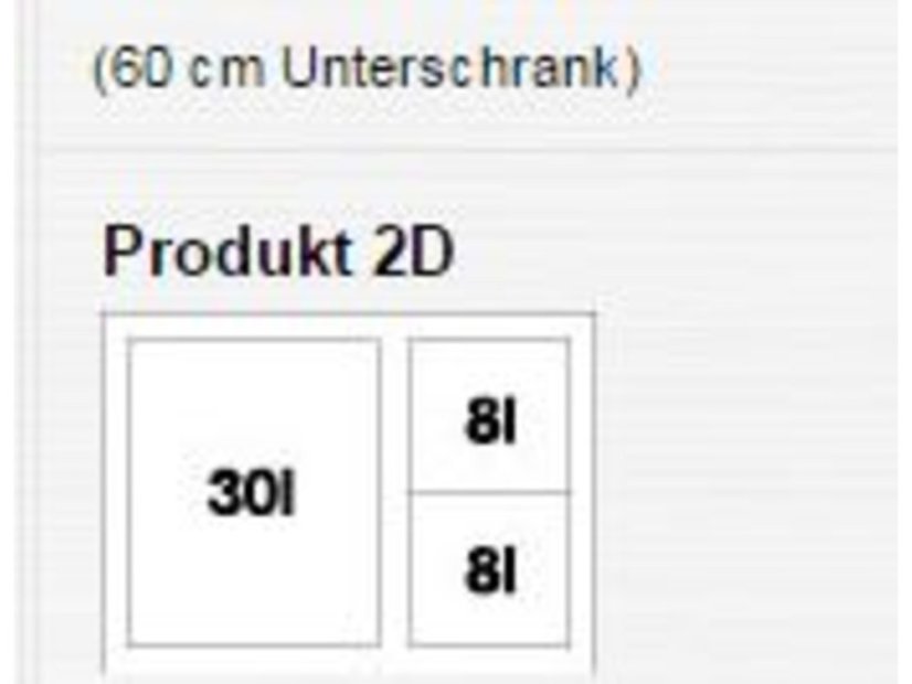 Odpadkový koš Blanco Flexon II XL 60/3 rozdělení