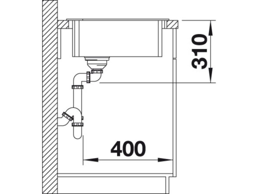 Granitový drez Blanco ZIA 9 E antracit s excentrom