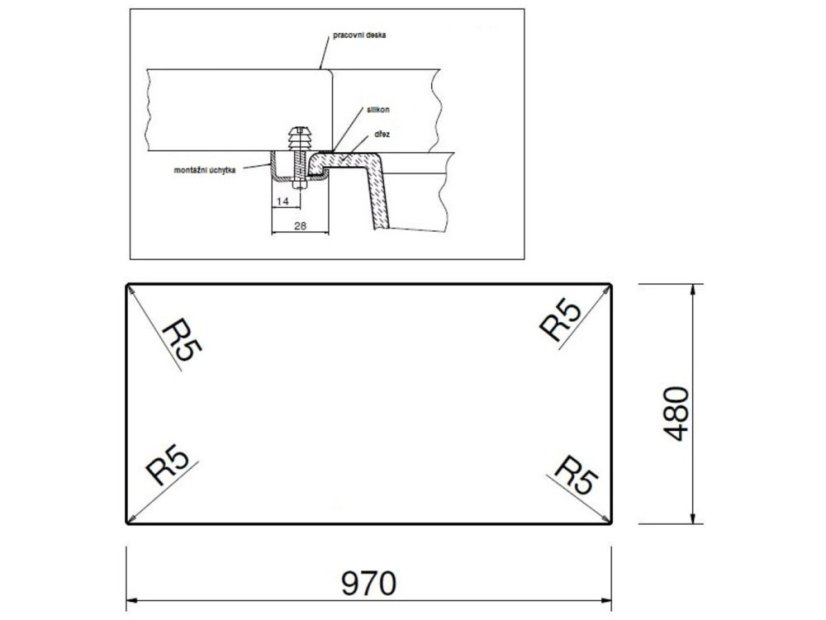 Set Sinks Amanda 990 Metalblack + Vitalia GR
