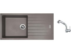 Set Sinks PERFECTO 1000 Truffle + baterie Sinks MIX 3 S Chrom Set Sinks PERFECTO 1000 Truffle + baterie Sinks MIX 3 S Chrom
