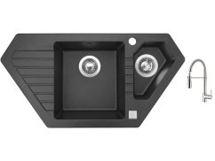 Set Sinks BRAVO 850.1 Granblack + batéria Sinks MIX 35 PROF S chróm