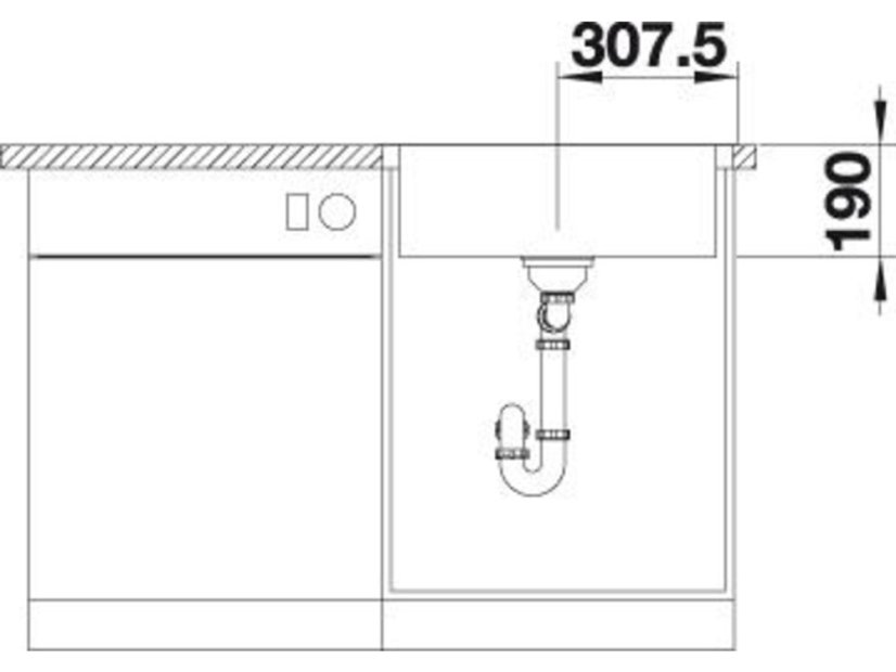 Nerezový drez Blanco LEMIS 6-IF nerez kartáčovaný