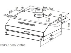 Podvěsná digestoř Faber 741 PB X A50