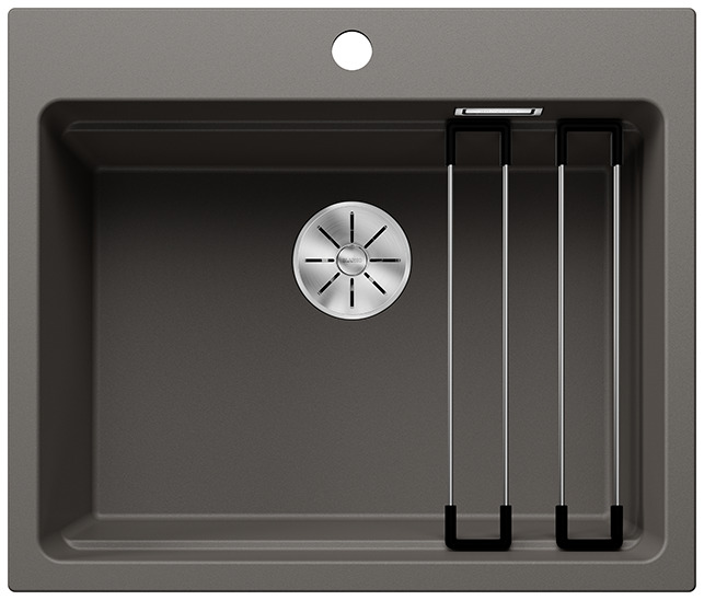 Granitový drez Blanco ETAGON 6 šedá vulkán, bez excentru