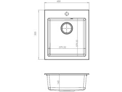 Granitový drez Alveus Cortina 20 G 91