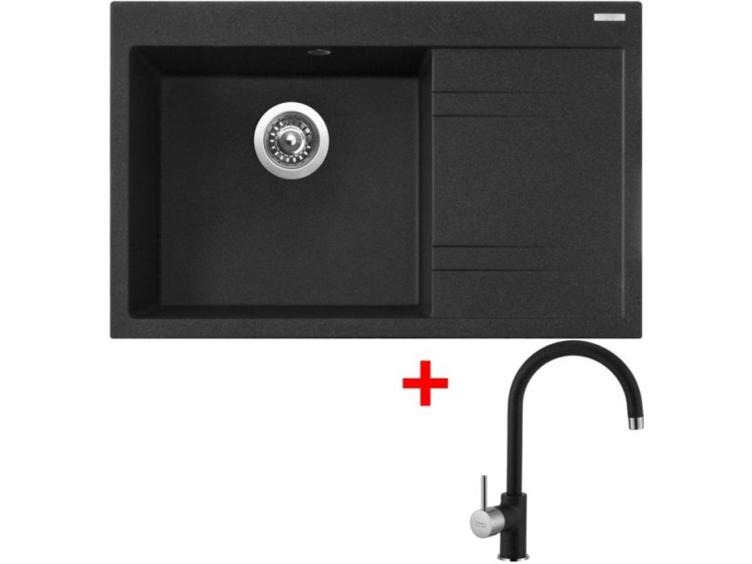 Set Sinks RIM 780 L Granblack + Vitalia GR