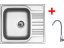Sinks STAR 580 + ELASTA nerez/šedá