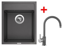 Set Sinks Classic 400 Titanium + Vitalia GR