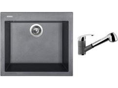 Set Sinks CUBE 560 Titanium + baterie Sinks LEGENDA S Titanium Set Sinks CUBE 560 Titanium + baterie Sinks LEGENDA S Titanium