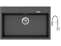 Set Sinks MAXIMO 780 Metalblack + baterie Sinks MIX 35 PROF S chrom Set Sinks MAXIMO 780 Metalblack + baterie Sinks MIX 35 PROF S chrom
