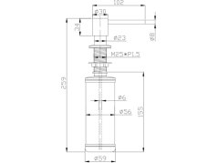 Dávkovač saponátu Alveus Plum Monarch Copper