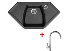 Set Sinks Naiky 980 Metalblack + Vitalia