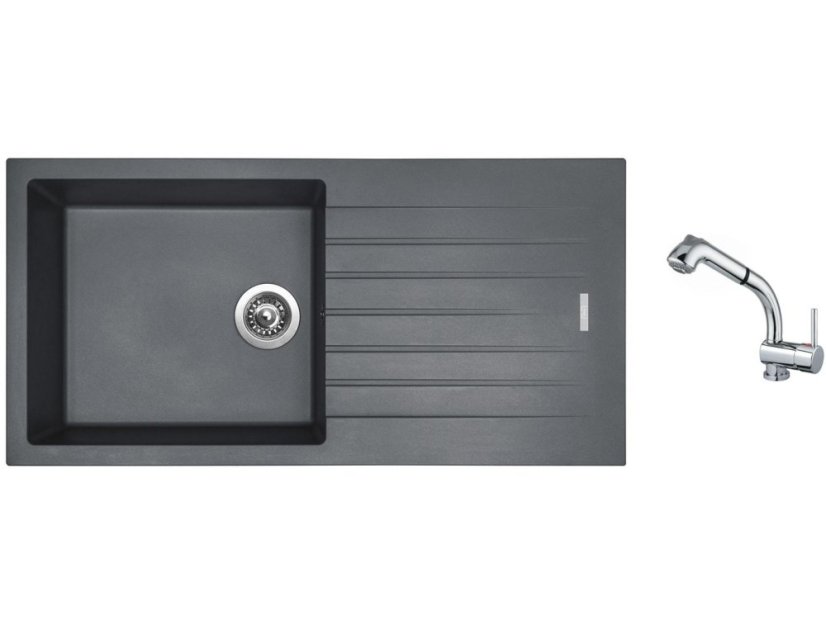 Set Sinks PERFECTO 1000 Titanium + baterie Sinks MIX 3 S Chrom