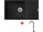 Sinks ULTIMA 860 XXL Pureblack + Elasta nerez/čierná