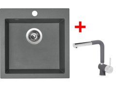 Set Sinks Viva 455 Titanium + Mix 3 P GR