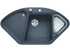 Granitový drez Blanco DELTA II-F InFino sivá skala s excentrom
