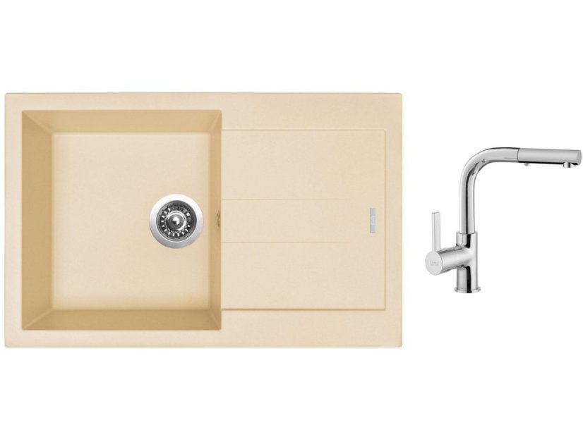 Set Sinks AMANDA 780 Sahara + baterie Sinks ENIGMA S chrom