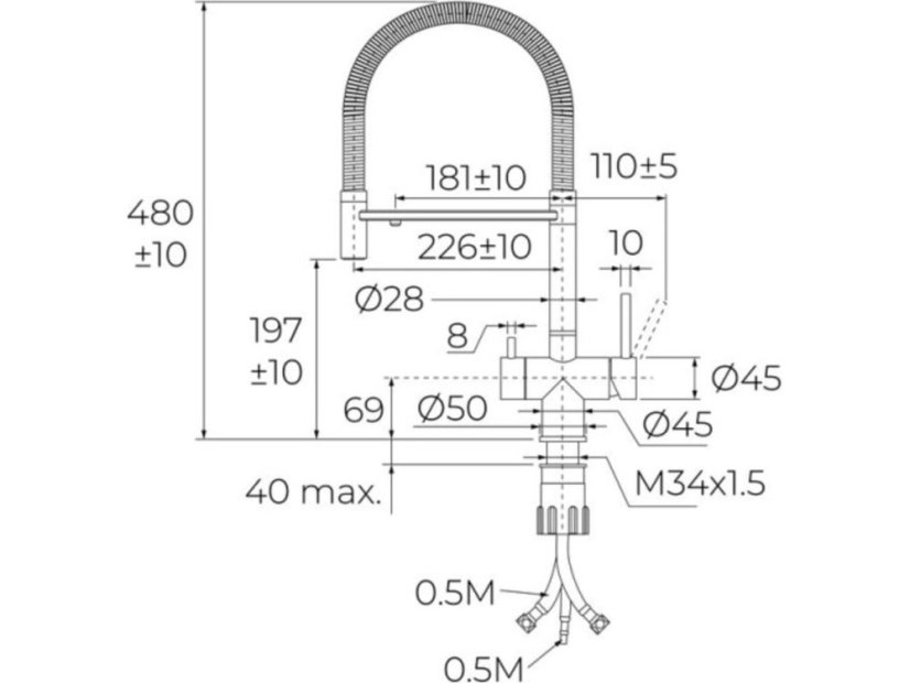 Batéria pre filtráciu vody Teka UNI 3913 XP