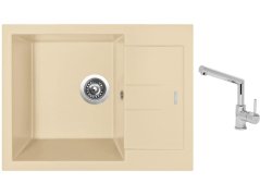 Set Sinks AMANDA 650 Sahara + baterie Sinks MIX 350 P chrom