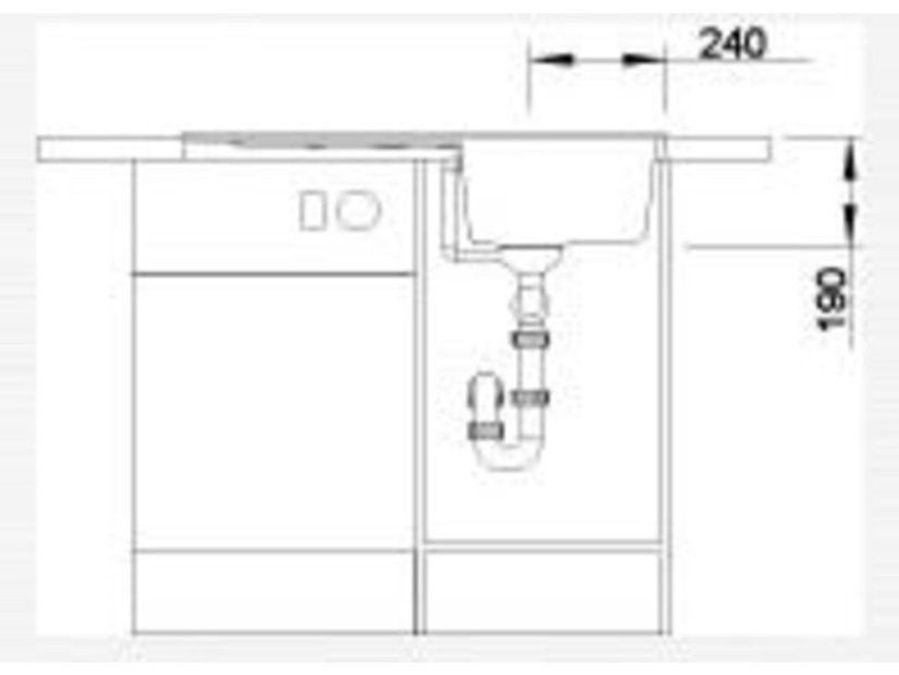 Granitový dřez Blanco ZIA 45 SL kávová