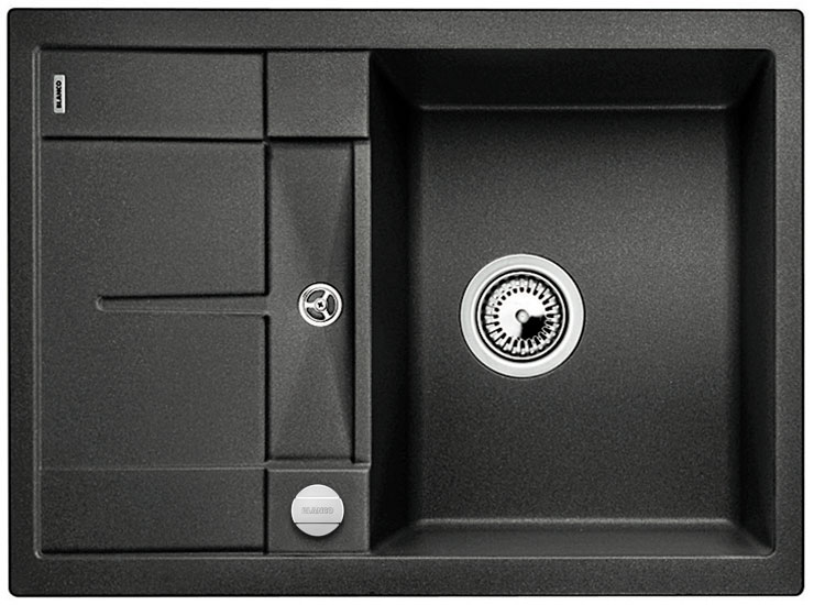 Granitový dřez Blanco METRA 45 S Compact Šedá vulkán s excentrem