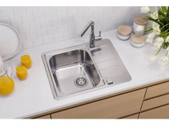 Nerezový dr;ez Alveus Linea 110 Max + pop-up sifon